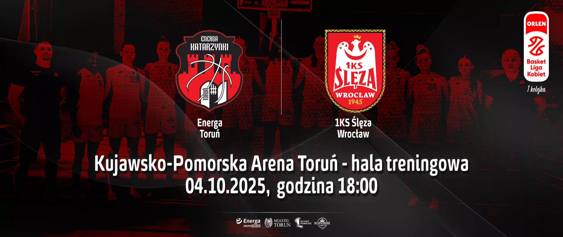 1. kolejka ORLEN Basket Ligi Kobiet: Energa Toruń - 1KS Ślęza Wrocław