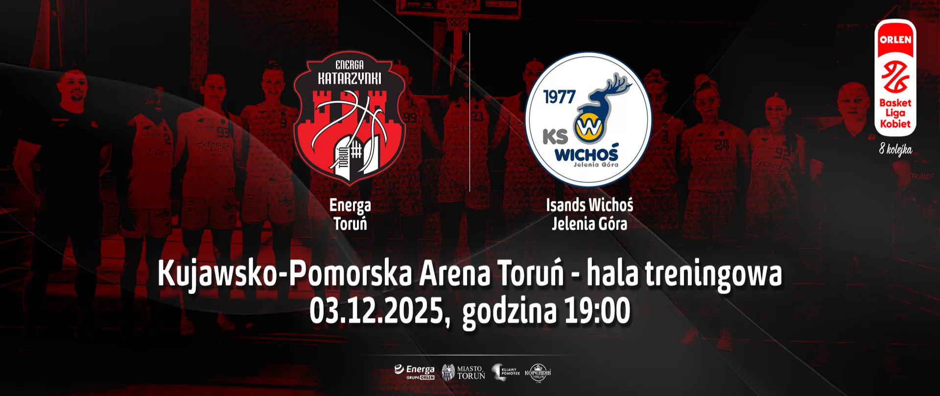 8. kolejka ORLEN Basket Ligi Kobiet: Energa Toruń - 1KS Ślęza Wrocław